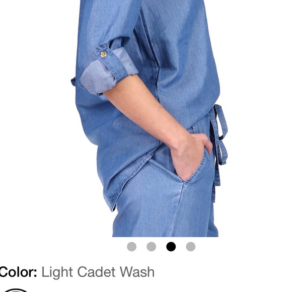 Michael Kors long sleeve/roll tab Oversized Shirt. - Picture 3 of 4